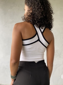 BODY TRICÔ BICOLOR - UseBalook Moda Feminina