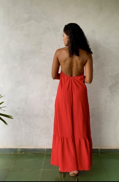 VESTIDO LONGO FRENTE ÚNICA na internet