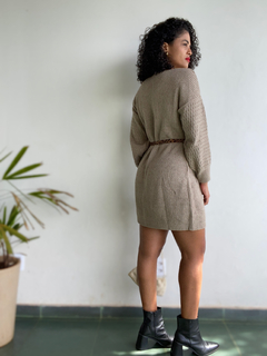 VESTIDO TRICÔ MANGA LONGA - loja online