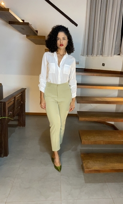 CALÇA ZARA - VERDE CLARO - comprar online