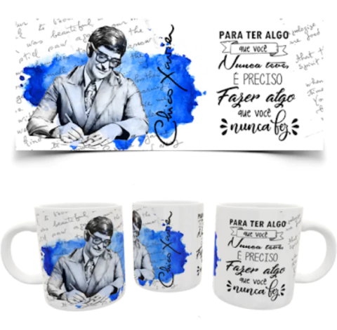 Caneca Porcelana Personalizada Chico Xavier Médium - Religiosa - comprar online