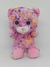 Ursinho Rosa Tie Dye Olhos de Glitter Br Machine Brinquedo - Pelúcias