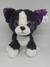 Cachorro Bulldog Cinza Olhos de Glitter Pelúcia Br Machine Brinquedo - Pelúcias