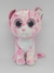 Tigre Rosa E Branco Olhos de Glitter Pelúcia Br Machine Brinquedo - Pelúcias - CB Presentes Criativos