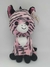 Zebra Rosa Olhos De Glitter Pelúcia Br Machine Brinquedo - Pelúcias