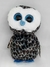 Coruja Azul Preto Olhos De Glitter Pelúcia Br Machine Brinquedo - Pelúcias
