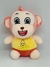 Macaquinho Banana Bordado Anti Alérgico Pelúcia Br Machine Brinquedo - Pelúcias