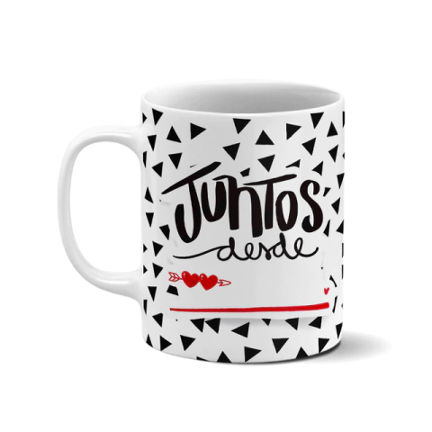 Caneca Personalizada Coleção Juntos Desde Com Data - Dia dos Namorados