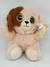 Cachorro Bege Marrom Olhos De Glitter Pelúcia Br Machine Brinquedo - Pelúcias
