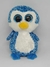 Pinguim Azul Malhado Olhos De Glitter Pelúcia Br Machine Brinquedo - Pelúcias