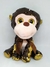 Macaco Laço Marrom Lantejoulas Olhos De Glitter Pelúcia Brinquedo - Pelúcias