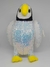 Pinguim Branco Lantejoulas Pelúcia 30 cm Brinquedo - Pelúcias