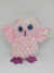 Coruja Rosa Olhos Brilhantes Pelúcia Br Machine Brinquedo - Pelúcias