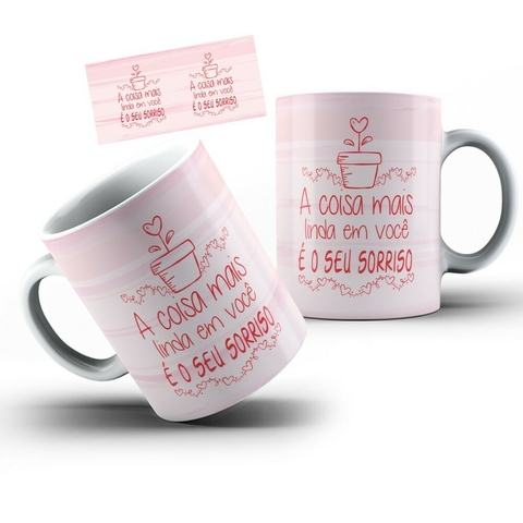Caneca Personalizada A Coisa Mais Linda Em Você - Dia dos Namorados
