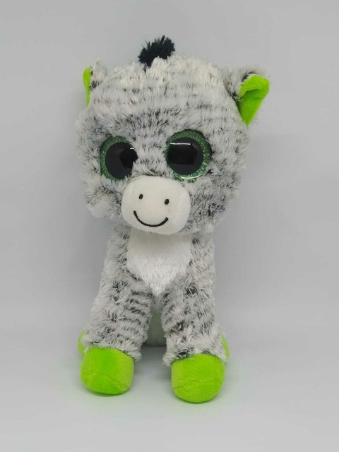 Burrinho Malhado Olhos De Glitter Pelúcia Br Machine Brinquedo - Pelúcias