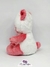 Ursinho Branco Rosa Bordado Olhos De Glitter Pelúcia Br Machine Brinquedo - Pelúcias - comprar online
