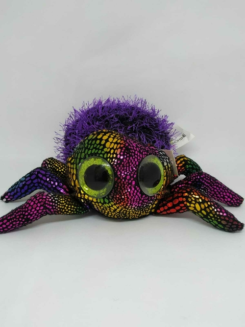 Aranha Halloween Olhos De Glitter Pelúcia Br Machine Brinquedo - Pelúcias
