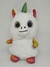 Unicórnio Branco Olhos Tie Dye Pelúcia Br Machine Brinquedo - Pelúcias