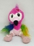Flamingo Colorido Bordado Pelúcia Br Machine Brinquedo - Pelúcias