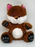 Lobinho Marrom Bordado Olhos De Glitter Pelúcia Br Machine Brinquedo - Pelúcias - comprar online