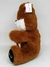 Lobinho Marrom Bordado Olhos De Glitter Pelúcia Br Machine Brinquedo - Pelúcias na internet