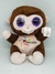 Macaco Coleção Safari Bordado Pelúcia Br Machine Brinquedo - Pelúcias