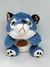 Castor Azul Plaquinha Olhos De Glitter Pelúcia Br Machine Brinquedo - Pelúcias
