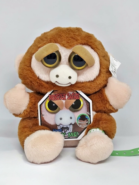 Feisty Pets Macaco Macaquinho Monster Safari Pelúcia Br Machine Brinquedo - Pelúcias
