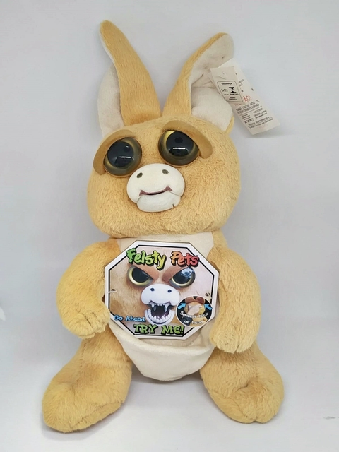 Feisty Pets Jacked Up Jackie The Kangaroo Muda Expressão Pelúcia Br Machine Brinquedo - Pelúcias
