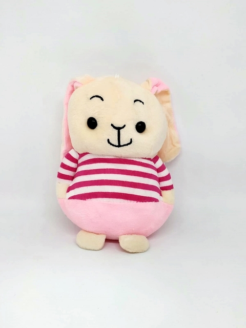 Coelhinha Bordada Mão no Bolso Pelúcia Brinquedo Páscoa - Pelúcias