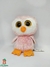 Coruja Rosa Olhos De Glitter Pelúcia Br Machine Brinquedo - Pelúcias
