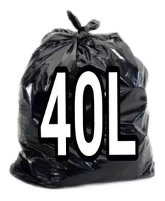 SACO DE LIXO 40L PRETO MICRA 5 PCT C/100 UN