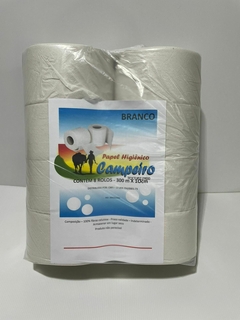 PAPEL HIGIÊNICO CAMPEIRO BRANCO 8 RL x 300 M