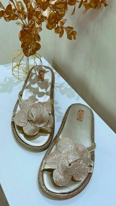 Flat Flower Dourada