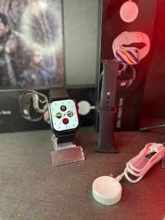 Imagem do Smartwatch em DOBRO - IWO 8 - + Pulseira + Película