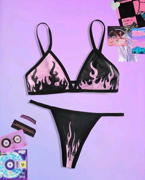 Set lenceeria fuego