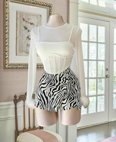 Falda zebra