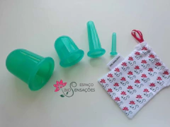 Kit de Ventosas de Silicone 4 Unidades - Verde na internet