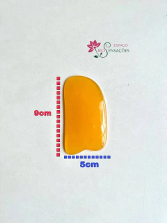 Guasha de Resina Meia Lua - Espaço Biosensações