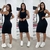 Vestido colado feminino malha canelada midi tubinho na internet
