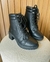 Bota Feminina Tratorada Com Cadarço de Salto Preto - 187 - comprar online
