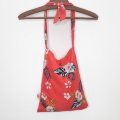 Bolsa Floral Coral