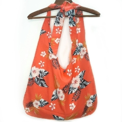 Bolsa Floral Coral Maxi