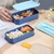 Box lunch estilo Japonés, doble nivel con cubiertos - Encantadora