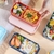 Box lunch estilo Japonés, doble nivel con cubiertos en internet