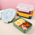 Topper lonchera Rectangular con Cubiertos cuchara, tenedor y cuchillo de plástico - comprar en línea