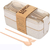 Lunch Box estilo Japonés de 2 niveles con cuchara y tenedor largos de fibra de trigo 750ml - Encantadora