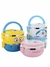 Box Lunch de Minion / Kitty / Doraemon, doble topper, interior metálico y hermético, 1400ml