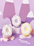 Topper lonchera infantil de DONA estilo kawaii con cubiertos - comprar en línea