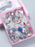 Set de Accesorios Kawaii para el cabello, moños, ligas, pasadores, 18 piezas - Encantadora